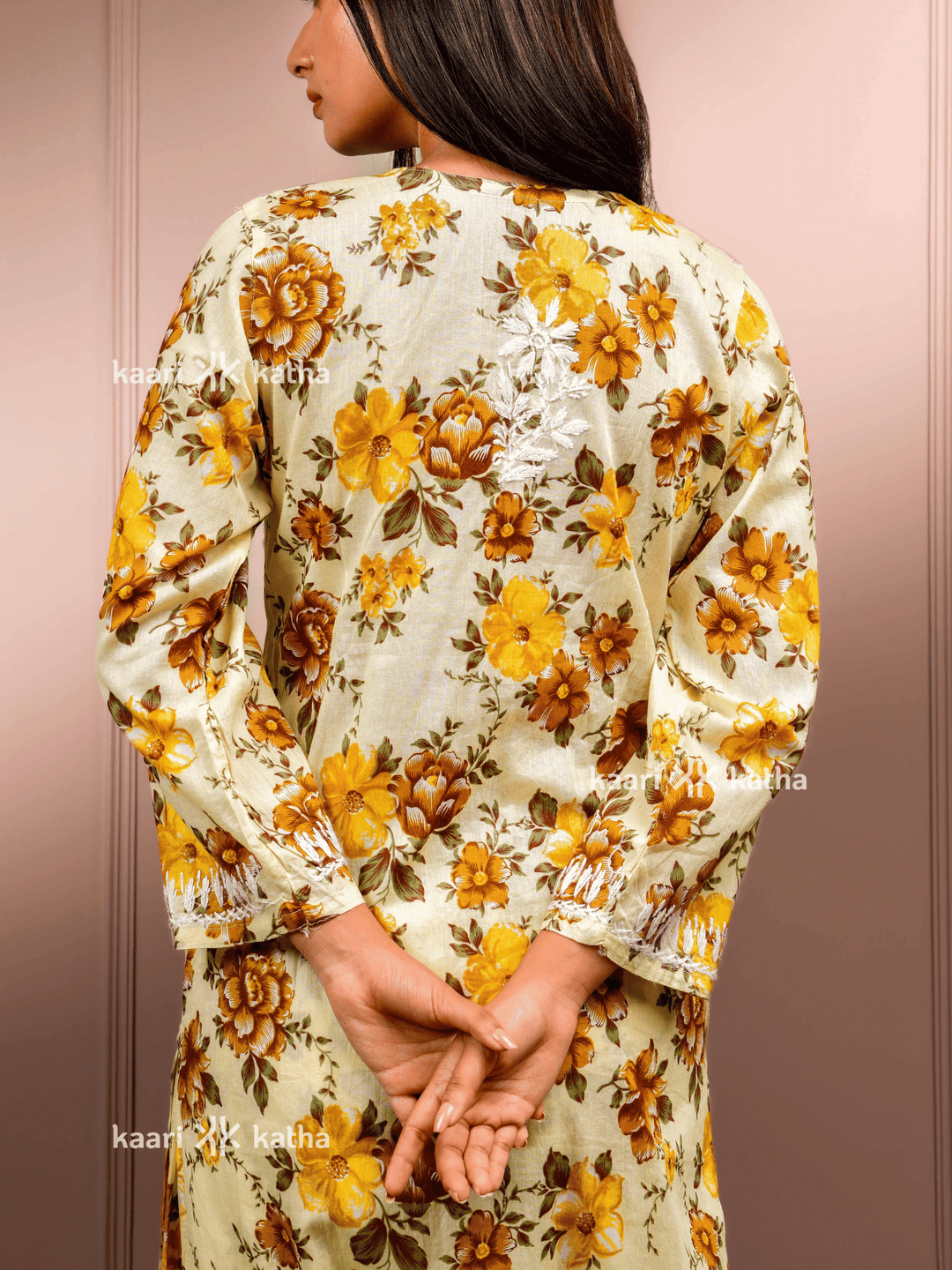 Ultimate Bliss Yellow Mul Kurta Set