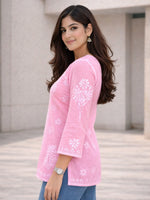 Preeti Pink Cotton Kurti