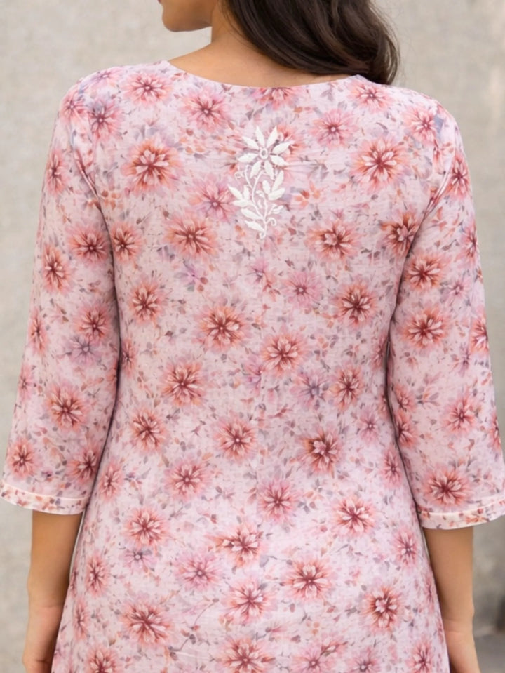 Chahat Pink Mul Kurta