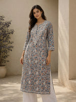 Gul Grey Mul Kurta