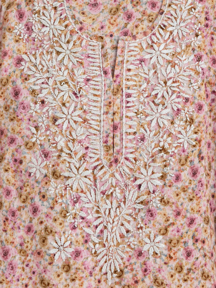 Gul Pink Mul Kurta