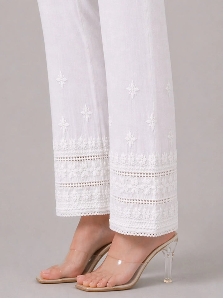 Cutwork Cigarette Pants
