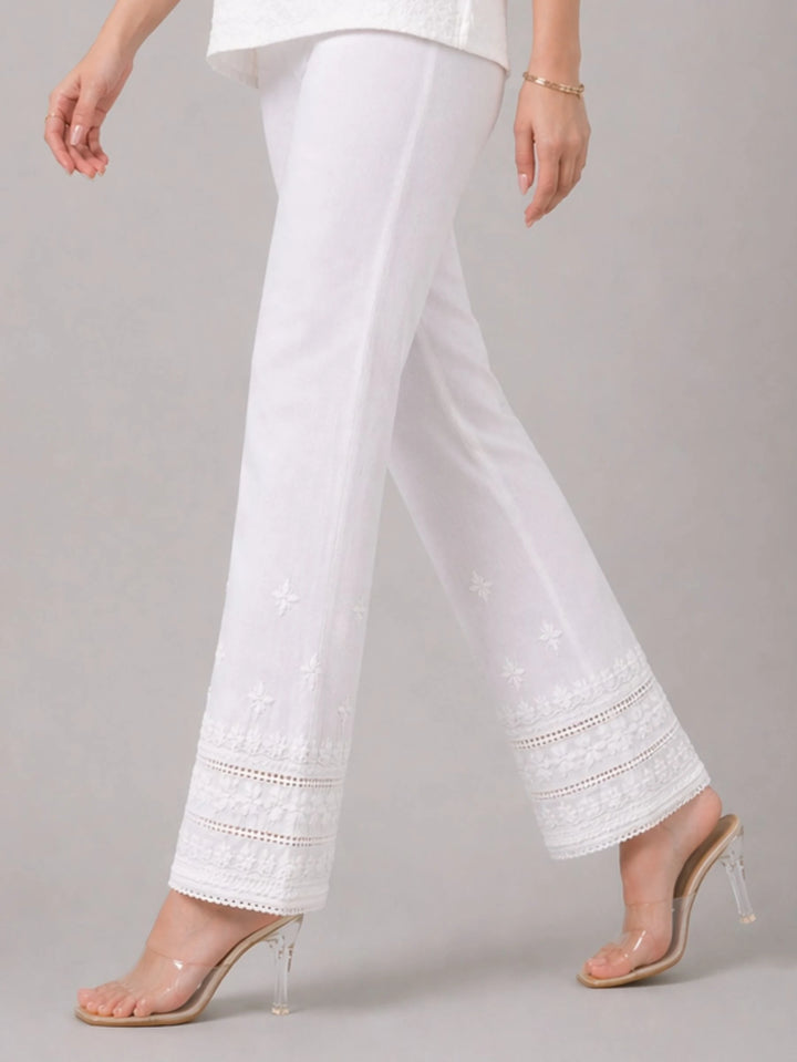 Cutwork Cigarette Pants