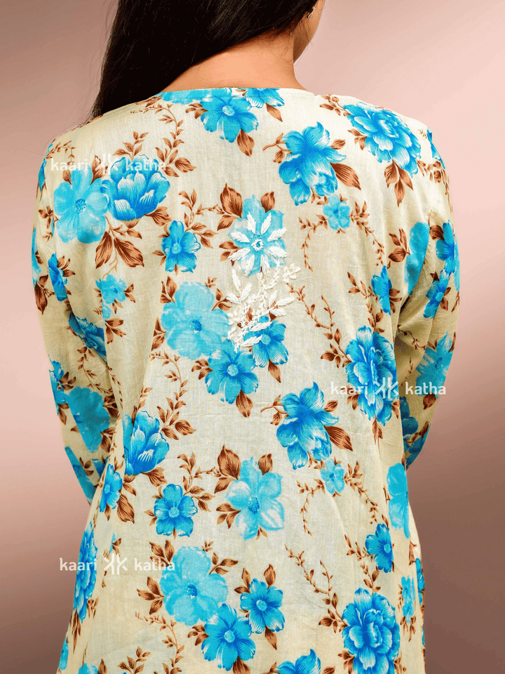 Ultimate Bliss Blue Mul Kurta Set