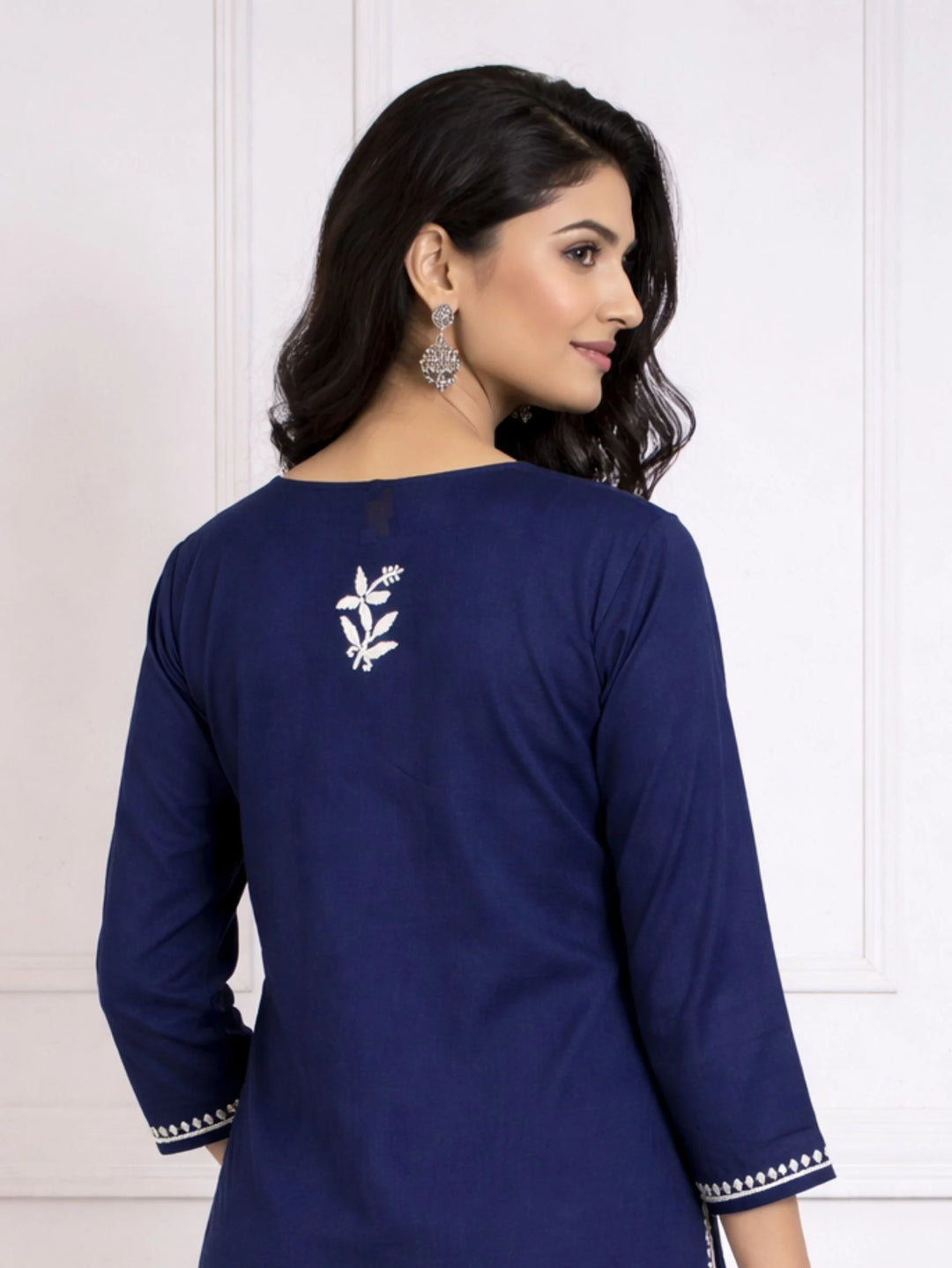 Zainab Blue Rayon Kurta Set