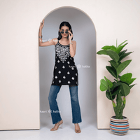 Geet Black Rayon Kurti