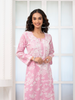 Breezy Pink Mul Kurta