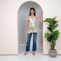 Poo Green Rayon Kurti