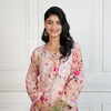 Mehek Pretty Peach Mul Kurta