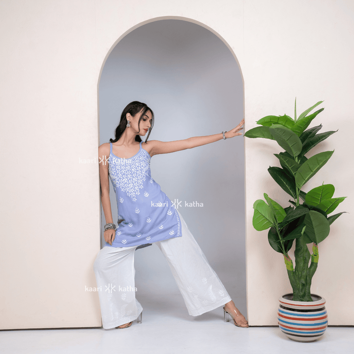 Geet Lavender Rayon Kurti