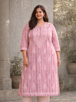 Asha Pink Mul Kurta