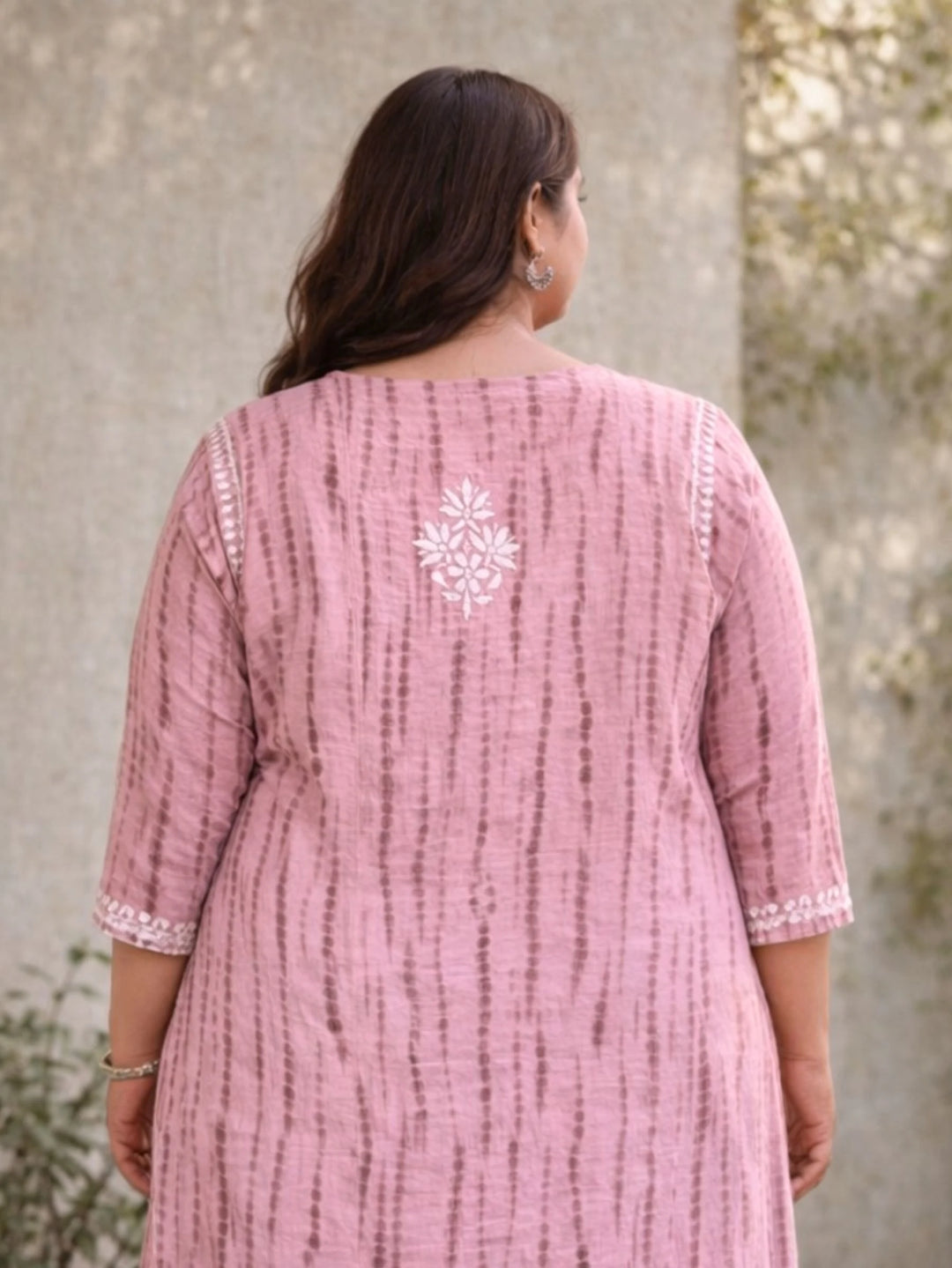 Asha Pink Mul Kurta