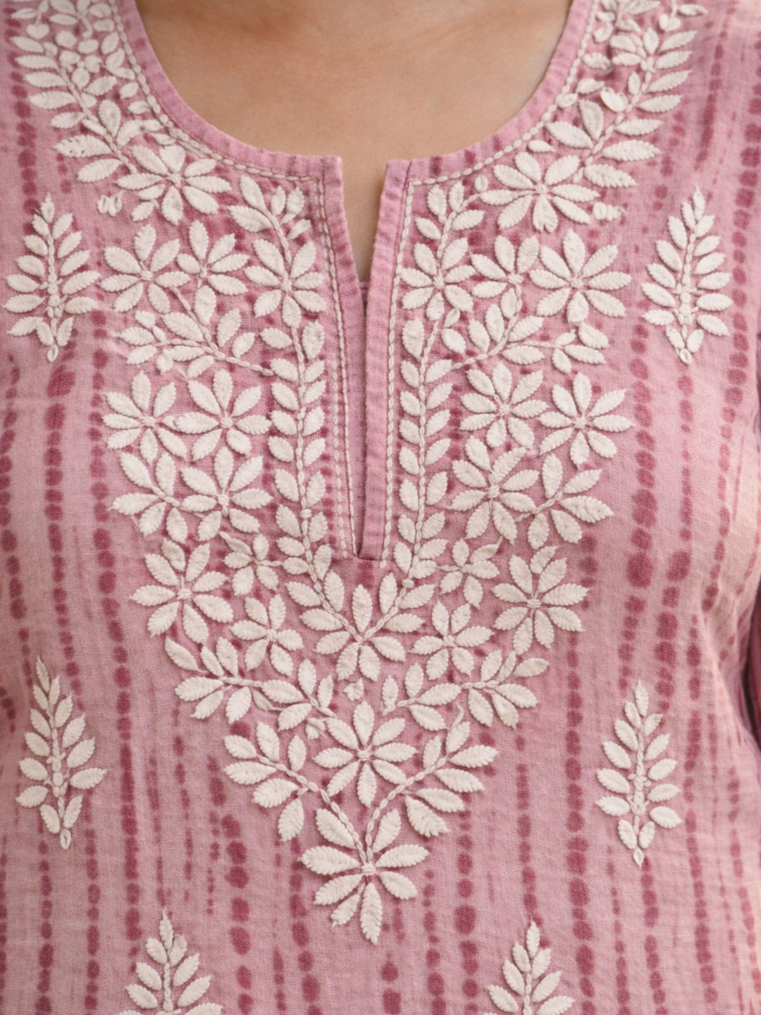 Asha Pink Mul Kurta