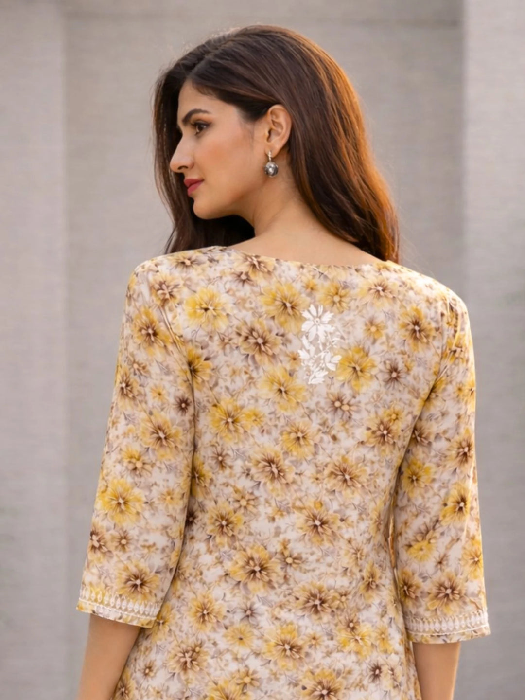 Chahat Yellow Mul Kurta