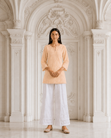 Preeti Peach Cotton Kurti