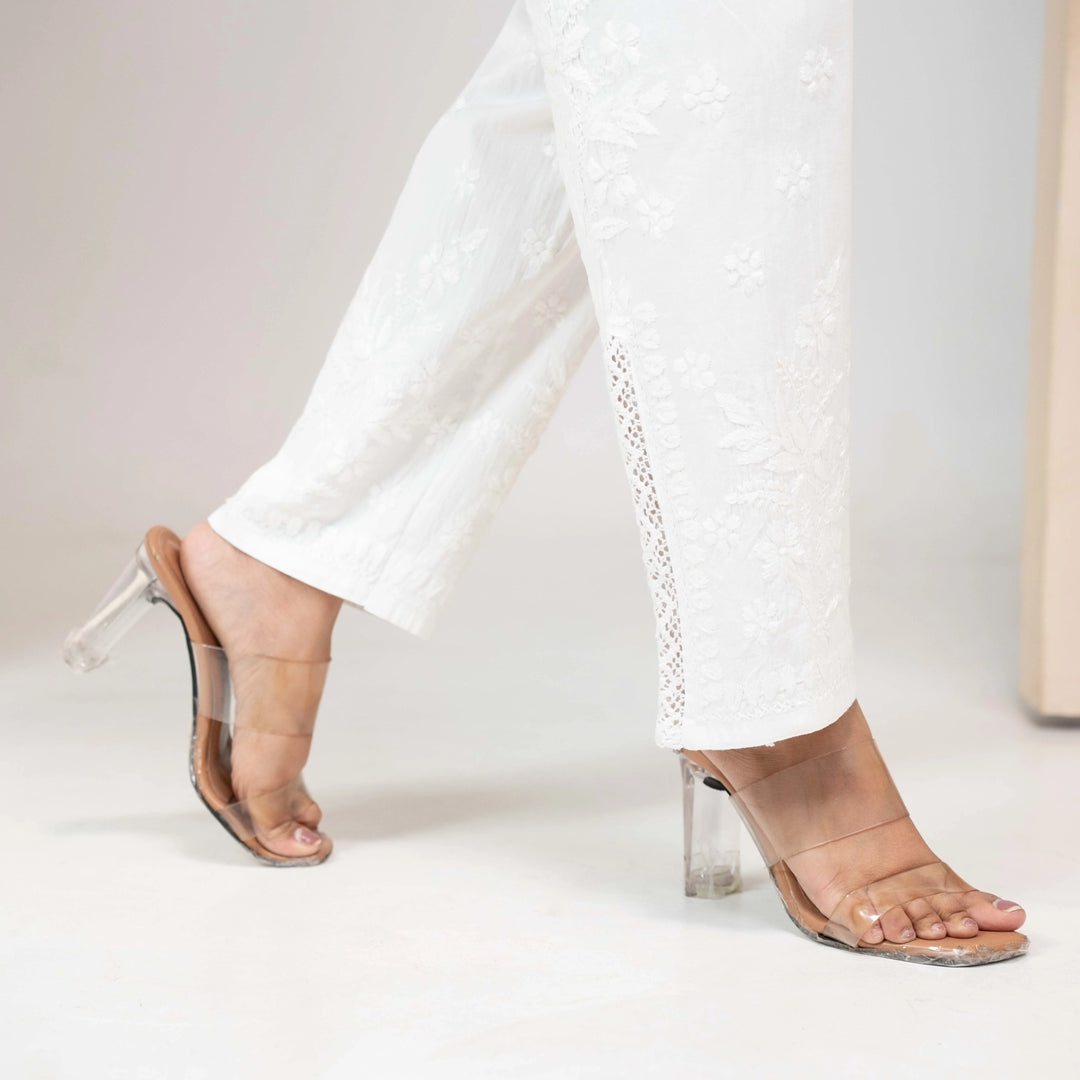 cigarette pants with lace TBW0461 Teresa Designers allowing it to transition effortlessly from day to night Allison Lace Flare Pants S