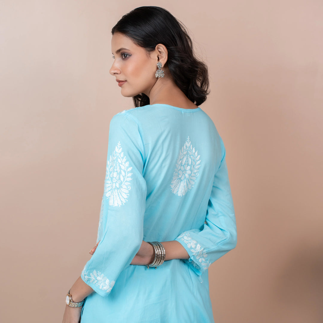 The OG Sea Blue Modal Kurta