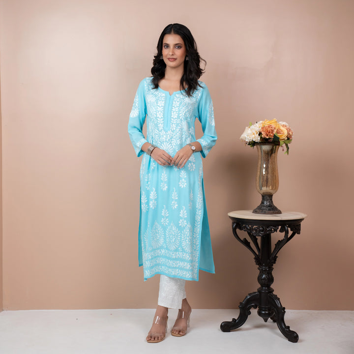 The OG Sea Blue Modal Kurta
