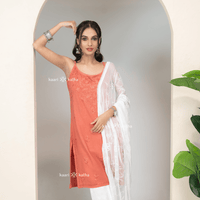Tara Orange Rayon Kurti
