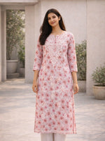 Chahat Pink Mul Kurta