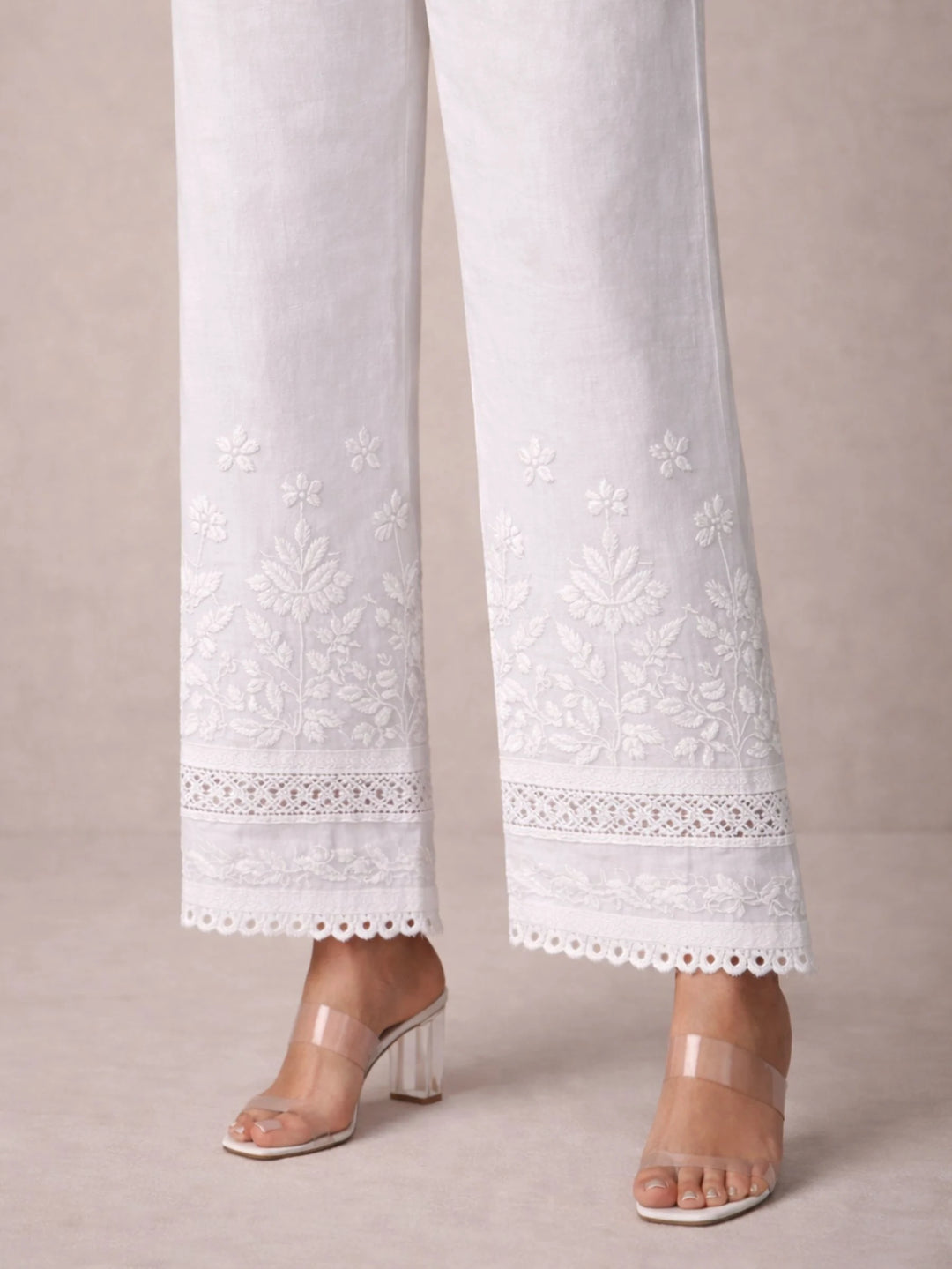 Lace Cigarette Pants