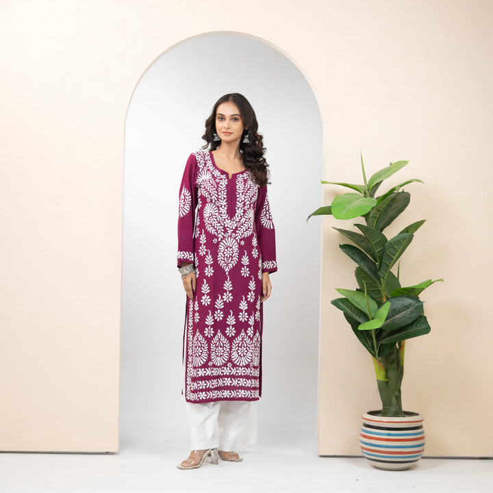 The OG Wine Modal Kurta