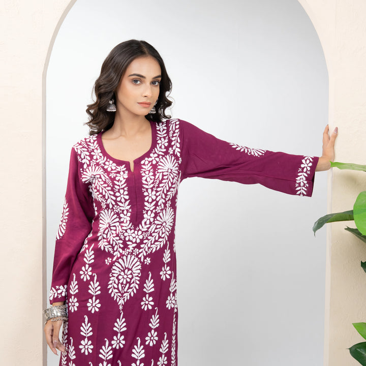 The OG Wine Modal Kurta