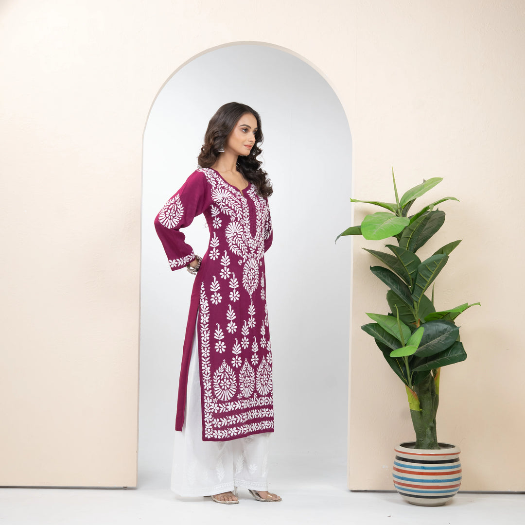 The OG Wine Modal Kurta