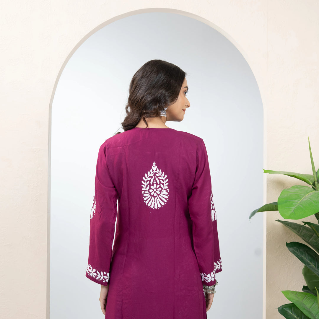 The OG Wine Modal Kurta