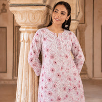 Chahat Pink Mul Kurta