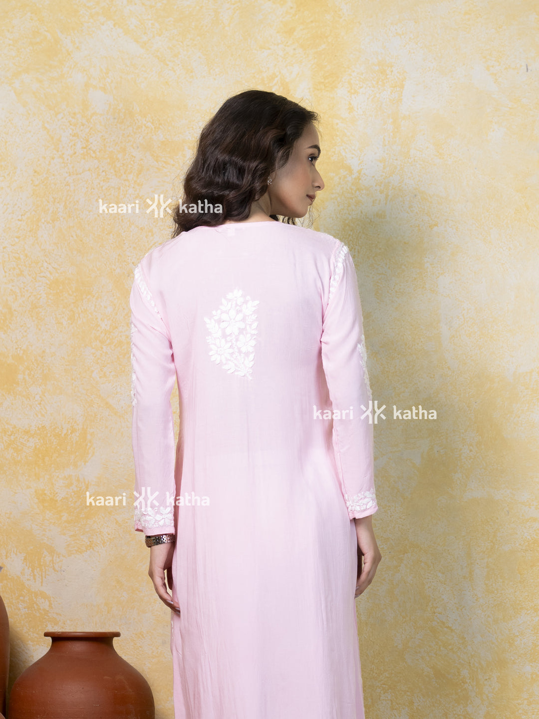 Fiza Baby Pink Modal Kurta