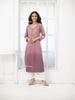 Monochrome Purple Dobby Kurta
