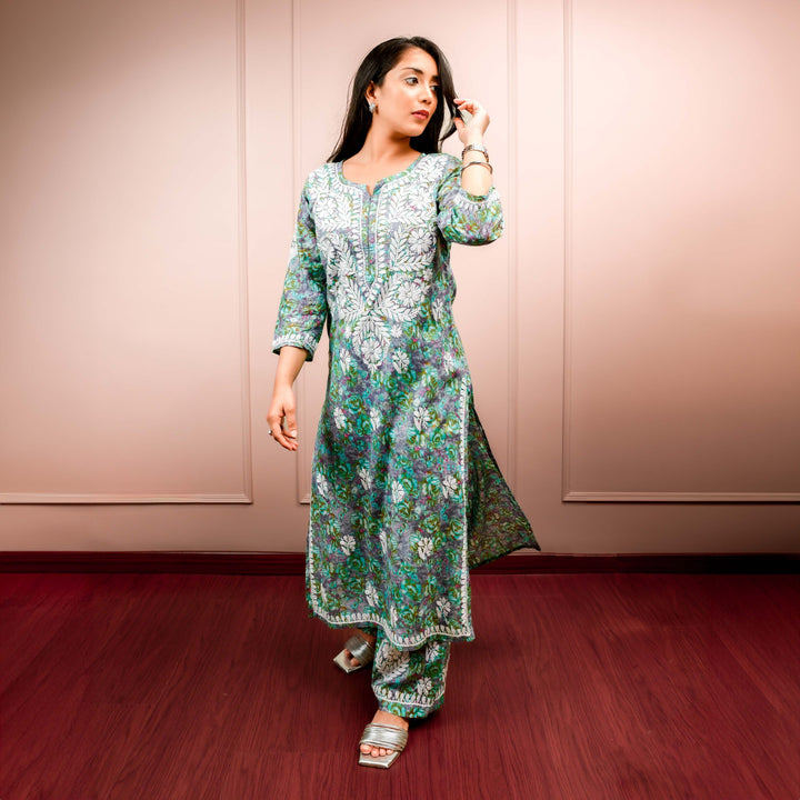 Ultimate Bliss Purple Mul Kurta Set